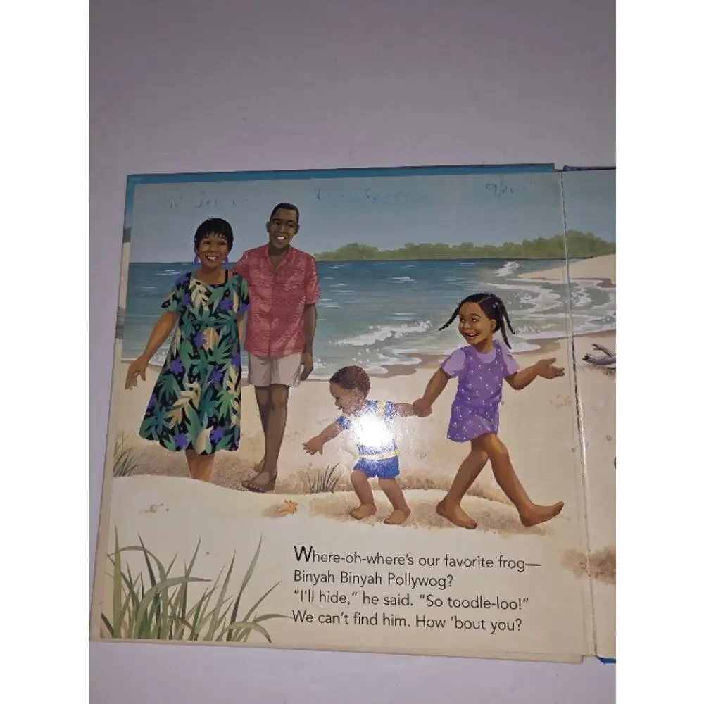 Vintage 90s NickJr Gullah Gullah Island Binyah Binyah Hide & Seek Lift A Flap HC